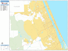 Daytona Beach Digital Map Basic Style